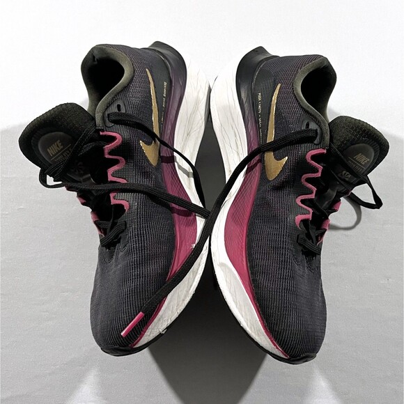 Nike Zoom Fly 5 Black Gold DM8974 004 Womens Running Shoes Sneakers Gym Sz 9 - Picture 4 of 10